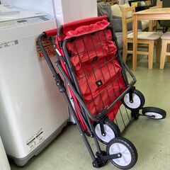 【リサイクルショップ　ピカソ　小松原】クイックカート 台車 ワゴン キャスター付き レッド★0221★の画像