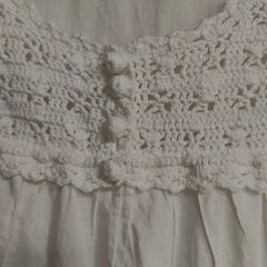 レースチュニック　ホワイトの画像