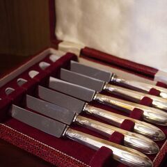 イギリス 英国 アンティーク ナイフセット ボックス付き