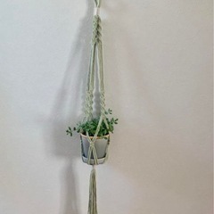 【ご希望の日時をお知らせください】プラントハンガー　マクラメ　2点セットの画像