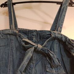 新品タグ付き　デニムサロペットの画像