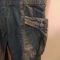 新品タグ付き　デニムサロペットの画像