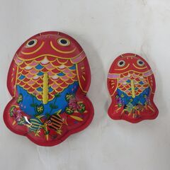 ブリキ おもちゃ 金魚 昭和 レトロ 2匹セットの画像