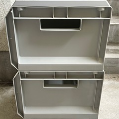 値下げ↓中古◆セキスイ◆ボックスカート◆２段◆コロコロつきの画像