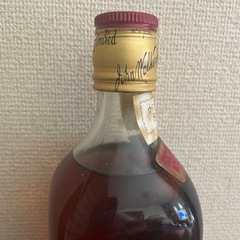 50年物　 箱無し　スコッチ ウイスキー 古酒 ジョニーウォーカー レッドラベル  コルクキャップ ブランデーの画像