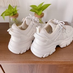 【商談中】靴　スニーカー　厚底　24.0〜24.5㎝の画像