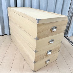 桐 衣装ケース 4段 桐製 収納ケース