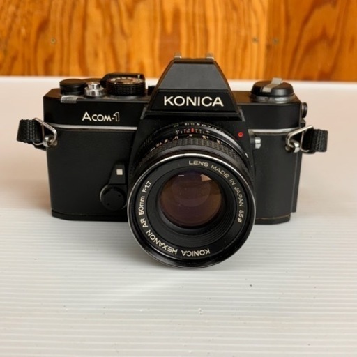s0927605 通電未確認 バッテリー交換必須 KONICA コニカ ACOM-1 フィルムカメラ カメラ レトロ ブラック アンティーク 人気 中古品