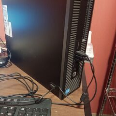 デスクトップパソコン　HP ProDesk 600 G1 SFF　と、モニタ14インチキーボードマウス無線LAN一式売りますの画像