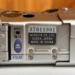 s0927606 通電未確認 バッテリー交換必須 MINOLTA ミノルタ VECTIS3000 コンパクトフィルムカメラ シルバー レトロ フィルム カメラ 中古品の画像