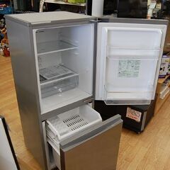 2ドア冷蔵庫 126L 2018年製 AQUA AQR-13G シルバー アクア 一人暮らし