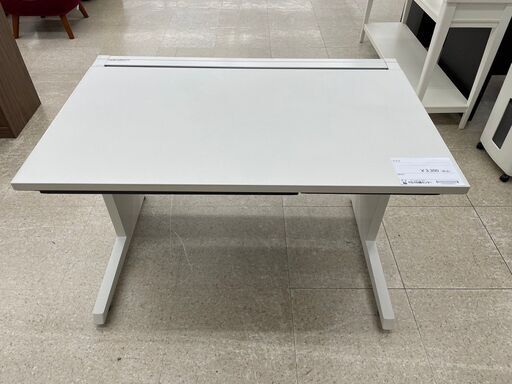 ★ジモティ割あり★  デスク 白 H72×D70×W110 クリーニング済み TJ8795