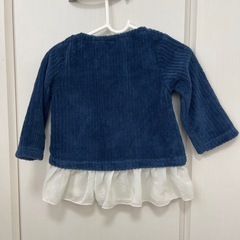 フリフリトップス　リボン　80の画像