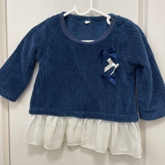 フリフリトップス　リボン　80