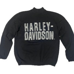 Harley-Davidson 黒色 ロゴ入り ニットセーター