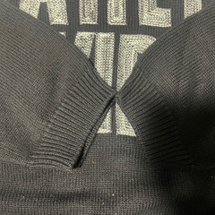 Harley-Davidson 黒色 ロゴ入り ニットセーターの画像