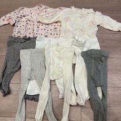 女の子用子供服　70cm　肌着　ロンパース　タイツ　レギンス子供...