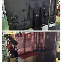 【愛品倶楽部柏店】SHARP/シャープ 2017年製 60型 4K対応液晶テレビ ＆ WALL テレビスタンド LC-60US45 AQUOS 収納付の画像
