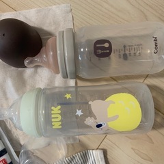 【本日のみ】新生児からの肌着服、哺乳瓶などの画像