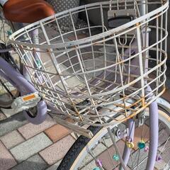 ブリジストン　24インチ自転車　子供用　ヘルメット付きの画像