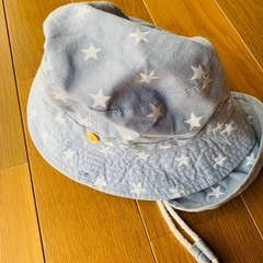 幼児帽子　首日よけ付き　52cm