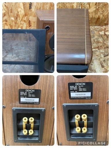 C(6677)DENON デノン SC-E727 2ウェイ 3スピーカー ペア　スピーカー オーディオ機器 