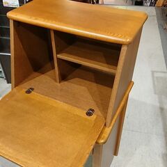 浜本工芸｜楢材｜椅子付｜ライティングビューローの画像