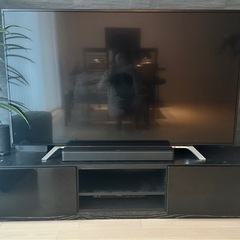 【無料】テレビ台(ブラック)幅150cm×高さ31cm×奥行42cm