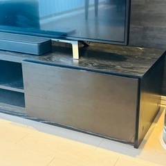 【無料】テレビ台(ブラック)幅150cm×高さ31cm×奥行42cmの画像