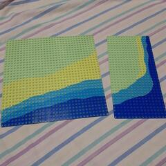 LEGO　レゴブロック　板　海　２枚の画像