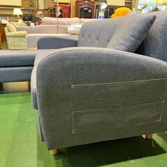 【愛品館八千代店】コンパクト　グレー　カウチソファの画像