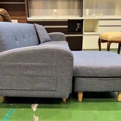 【愛品館八千代店】コンパクト　グレー　カウチソファの画像