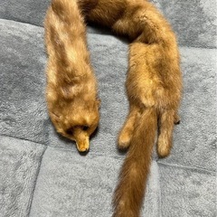 ファーマフラー　毛皮　キツネ　昭和レトロ　襟巻き