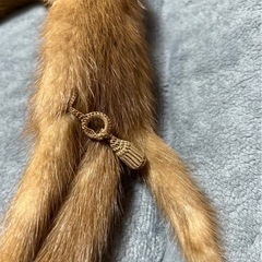ファーマフラー　毛皮　キツネ　昭和レトロ　襟巻きの画像