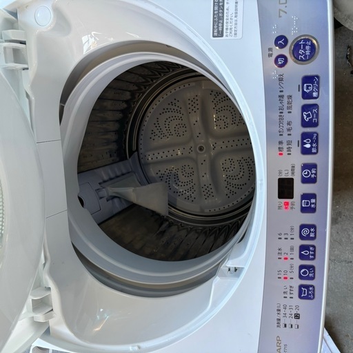 【取引中】シャープ　ES-T715-W 全自動電気洗濯機　2023年製