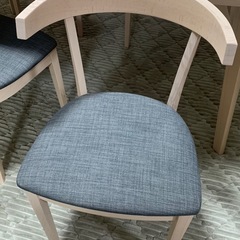 天然木ダイニングテーブル5点セットの画像