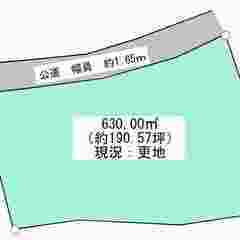★柏市布施土地★600万円、我孫子駅バス7分「布施新町3丁目」停歩7分、約190.57坪、更地、畑・駐車場・資材置場に適しています◎売買 - 我孫子市