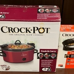 Crock-Pot 6クォート クック&キャリー スロークッカー&バッグ