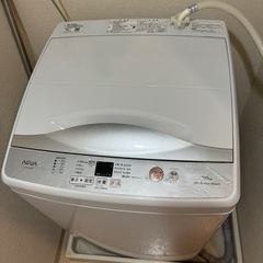 AQUA 全自動洗濯機7キロ　2023年製 ホワイトの画像