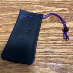 小型電卓　もみ皮ケースの画像