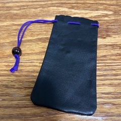 小型電卓　もみ皮ケースの画像