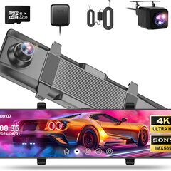 ドライブレコーダー ミラー型【2024年 4K画質アップグレード...