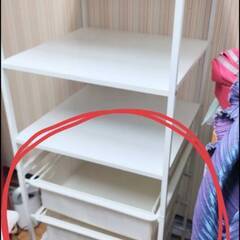 JONAXEL ヨナクセル 収納コンビネーション　白 ホワイト　引き出し４段の画像