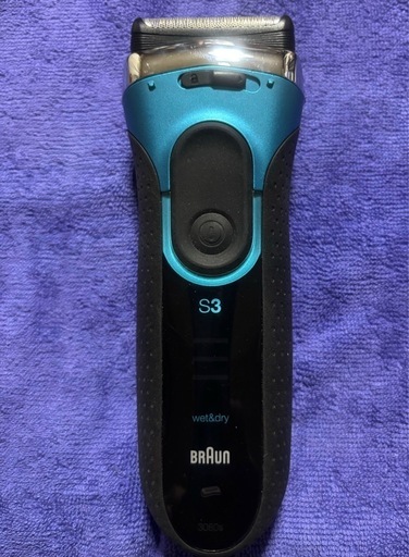 ブラウン シリーズ3 Proskin メンズ電気シェーバー 3枚刃 水洗い/お風呂剃り可 ブルー 3080s-B-JA