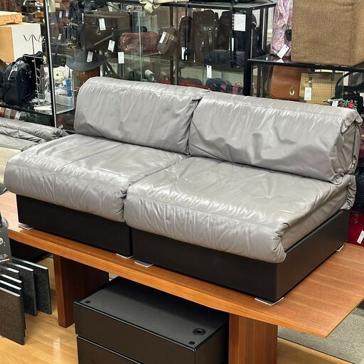 リサイクル市場エコ伊川谷】Arflex / アルフレックス レザーソファ