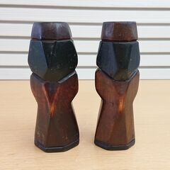 【中古品】【長期保管品】 アイヌ　木製置物の画像