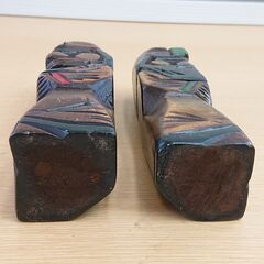 【中古品】【長期保管品】 アイヌ　木製置物の画像