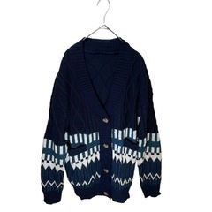 カーディガン メンズニット Vネック ボタン セーター 無地 カジュアル　Sの画像