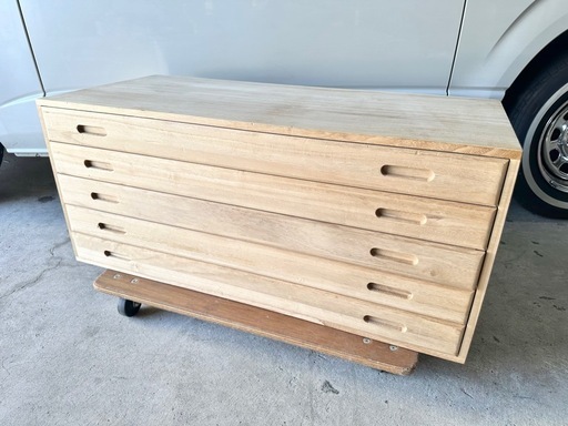 桐製 引き出し 5段 タンス 衣装ケース