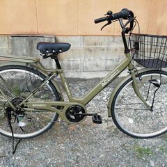 ２６インチシティサイクル　6段変速　ほぼ新品